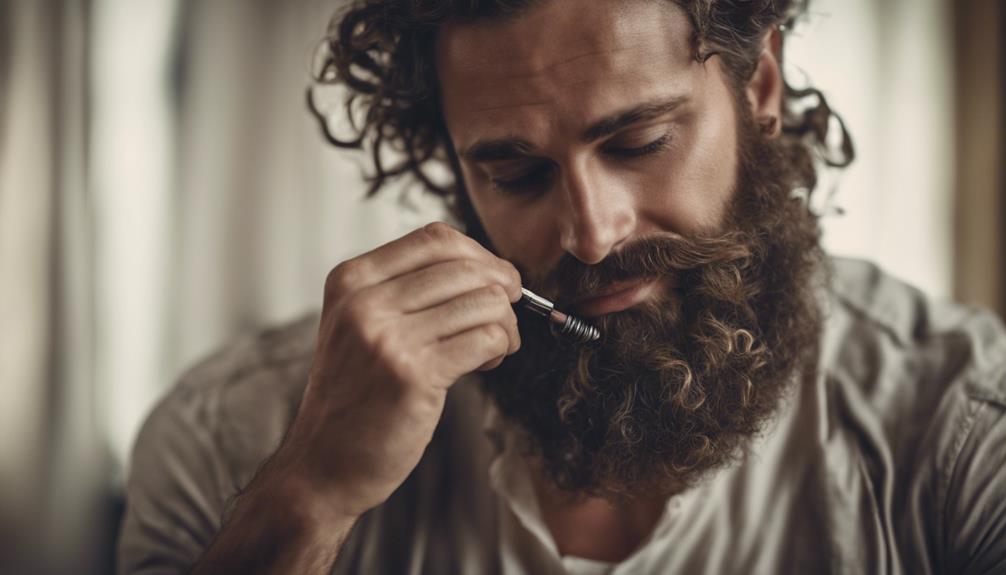 embrace of your curly beard